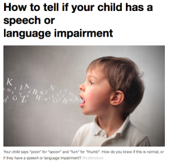Does your child have a speech imparement